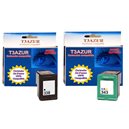 Lot de 2 Cartouches recyclés pour HP (n°338+n°343) 