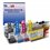 T3AZUR- 4x Cartouches compatibles avec Brother LC421 XL pour Brother MFC-J1010DW Jaune