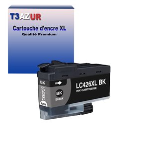 T3AZUR- Cartouche compatible avec Brother LC426 XL pour Brother MFC-J4540DW XL, MFC-J4540DWT Noire