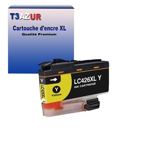T3AZUR- Cartouche compatible avec Brother LC426 XL pour Brother MFC-J4535DW, MFC-J4540DW Jaune