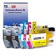 T3AZUR- Lot de 5 Cartouches compatibles avec Brother LC422 XL pour Brother MFC-J6590DW, MFC-J6940DW 