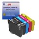 5x Cartouches compatibles avec  Epson 604 XL pour Epson WorkForce WF-2910DWF WF-2930DWF WF-2930 