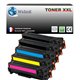 T3AZUR - Lot de 5 Toners génériques HP CF540/1/2/3X (203X)