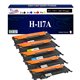 Lot de 5 Toners Laser compatibles avec HP Color Laser 150a, 150nw, 178nw, 178nwg, 179fnw, 179f remplace HP 117A - (Noir+Couleur)