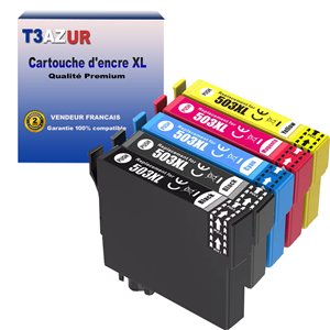 8x Cartouches compatibles avec Epson 503 XL pour Epson Expression Home XP-5200, XP-5205, WorkForce WF-2960DWF,WF-2965DWF