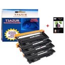 4 Toners g&eacute;n&eacute;riques CLT404S Bk,C,M,Y pour Samsung XPress C430 C430W C480 C480FN C480W C483W imprimante+ 20f A6 brillantes-T3AZUR