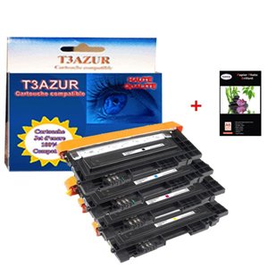 Lot de 4 Toners compatibles Samsung Xpress C480, C480FN, C480FW, C480W + 20f A6 brillantes-T3AZUR 