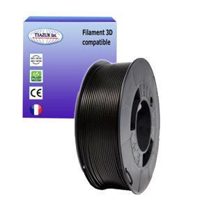 Filament PLA 3D - Diamètre 1.75mm - Bobine 1kg - Couleur Noir