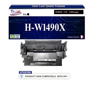 T3AZUR - 149X Toner compatible W1490X compatible avec HP Noir
