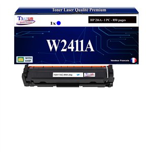 T3AZUR - 216A Toner compatible avec W2411A Cyan compatible avec HP Color LaserJet Pro MFP M182n, M183fw Cyan