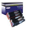 Lot de 5 Toners Lasers compatibles type T3AZUR pour HP CF350A CF351A CF352A CF353A 130A - T3AZUR