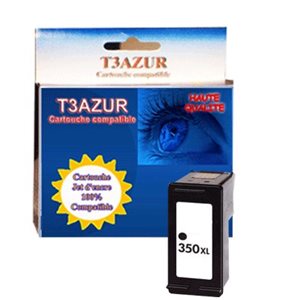 Cartouche d'encre Noir 35 ml compatible pour HP 350 XL, HP Photosmart C4235 C4240 C4225