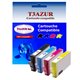 Lot de 4 Cartouches compatibles pour imprimante HP DeskJet 3070A - T3AZUR
