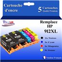 Lot de 4 Cartouches compatibles pour imprimante HP DeskJet 3070A - T3AZUR