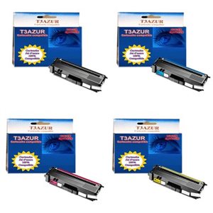5x Cartouche Toner TN325 (BK/C/M/Y) Pour Brother DCP9055CDN 9055CDN HL-4150CDN MFC-9460CDN