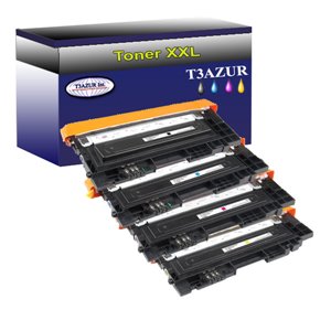 Lot de 4 Toners compatibles Samsung Xpress C430, C430W, C-430, C-430W + 20f A6 brillantes-T3AZUR 