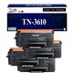 T3AZUR- 4x Toners compatibles avec brother TN3610, TN3610 Noir (18 000 pages)