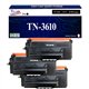T3AZUR- 3x Toners compatibles avec Brother HL-L6410DN MFC-L6910DN TN-3610 XL Noir (18 000 pages)