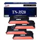 T3AZUR - 4x Toners compatibles Brother TN3520 Noir - 20 000 pages