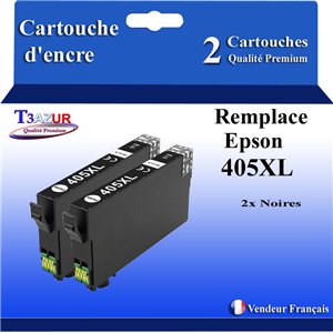 2x cartouches compatibles avec Epson 405XL- Noire - 25ml