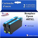 T3AZUR - Cartouche compatible Epson 405XL (C13T05H14010/C13T05G14010)- Noire - 25ml
