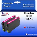 T3AZUR - Cartouche compatible Epson 405XL (C13T05H14010/C13T05G14010)- Noire - 25ml