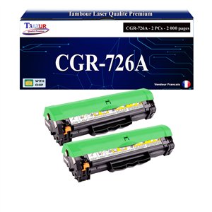 EP726 - Lot de 2 Toner Canon CRG-726 / i-Sensys LBP6200D+ Pack de 20 papiers photos A6 Brillant 230gr