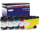 T3AZUR - Lot de 4 Cartouches compatibles Brother LC3239 (LC-3239) XL 