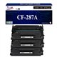T3AZUR  - 3x Toners compatibles avec HP CF287A (87A) Noir
