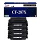 T3AZUR  - 4x Toners compatibles avec HP CF287X (87X)  Noir