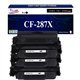 T3AZUR  - 3x Toners compatibles avec HP CF287X (87X)  Noir