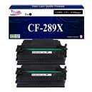 T3AZUR  - 2x Toner/Laser générique HP CF289A (89A)  Noir
