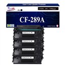 T3AZUR  - 4x Toner/Laser générique HP CF289A (89A)  Noir