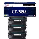 T3AZUR  - 3x Toner/Laser générique HP CF289A (89A)  Noir