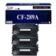 T3AZUR  - 3x Toner/Laser générique HP CF289A (89A)  Noir