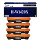T3AZUR - 4x Toner/Laser générique HP W1420X (142X)  Noir