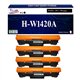T3AZUR - 4x Toner/Laser générique HP W1420A (142A)   Noir