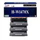 T3AZUR - 3x Toners compatibles HP 147X (W1470X)  Noir