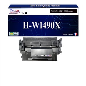 T3AZUR - 149X Toner compatible W1490X compatible avec HP Noir