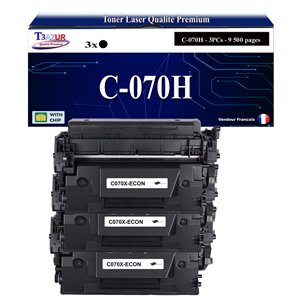 3x Toners compatibles avec Canon Canon 070H (5640C002) 