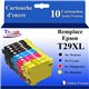 Lot de 10 Cartouches Compatibles pour Epson T2991 / T2992 / T2993 / T2994  (29XL) - T3AZUR