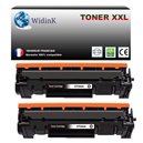 T3AZUR - Lot de 2 Toner compatibles avec HP CF244A (44A)  Noir 