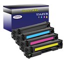 Lot de 4 Toners Lasers compatibles pour imprimante HP Color LaserJet Pro M252dw - T3AZUR