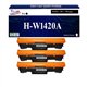 T3AZUR - 3x Toner/Laser générique HP W1420A (142A) Noir
