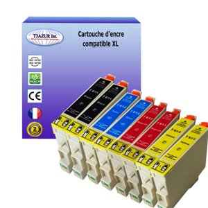 8 Cartouches compatibles avec Epson remplace Epson T0611/ T0612/ T0613/ T0614 