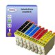 8 Cartouches compatibles avec Epson remplace Epson T0611/ T0612/ T0613/ T0614