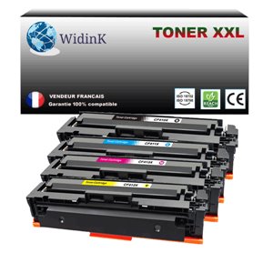 4 Toners compatibles HP CF410X / CF411X / CF412X / CF413X