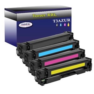 4 Cartouches de Toner HP 201X (201A)- HP CF400X CF401X CF402X CF403X (CF400A) pour HP Color LaserJet Pro MFP M277N M277