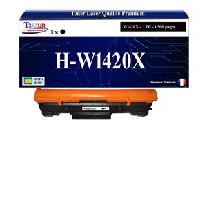 T3AZUR  - Toner/Laser g&eacute;n&eacute;rique HP W1420X (142X) Noir