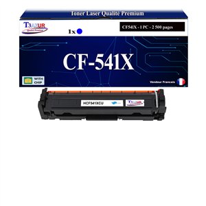 Toner compatible avec HP Color LaserJet Pro MFP M281fdw M281fdn M280nw M254nw M254dw remplace HP CF541X / 203X Cyan - 2 500p - T